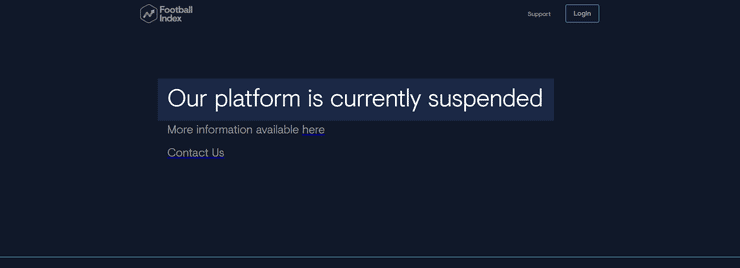 Football Index Suspension Message