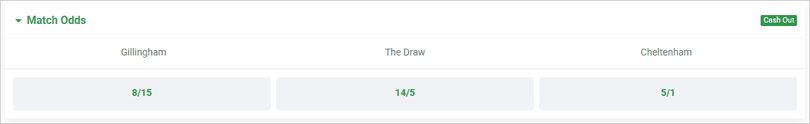 Gillingham v Cheltenham Betting