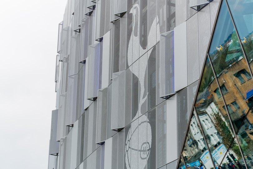 Tottenham Hotspur Logo on Stadium Exterior