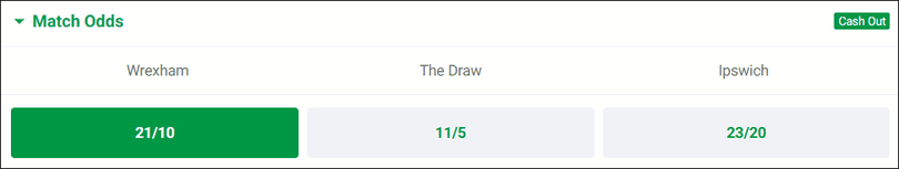 Wrexham v Ipswich Betting